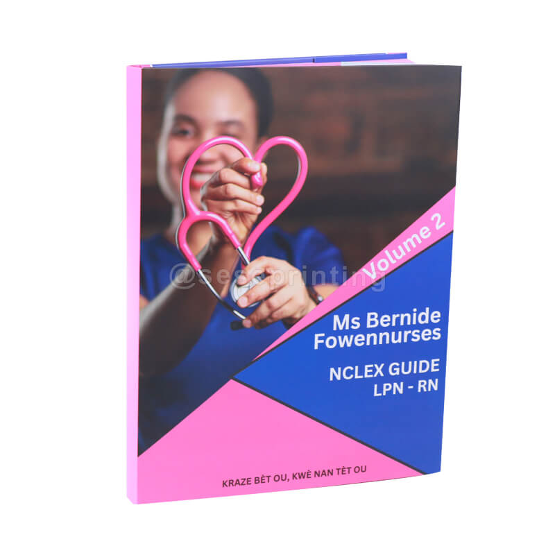 Full Color Printing Matte Hardcover with Dust Jacket and Solid Color Sprayed Edges