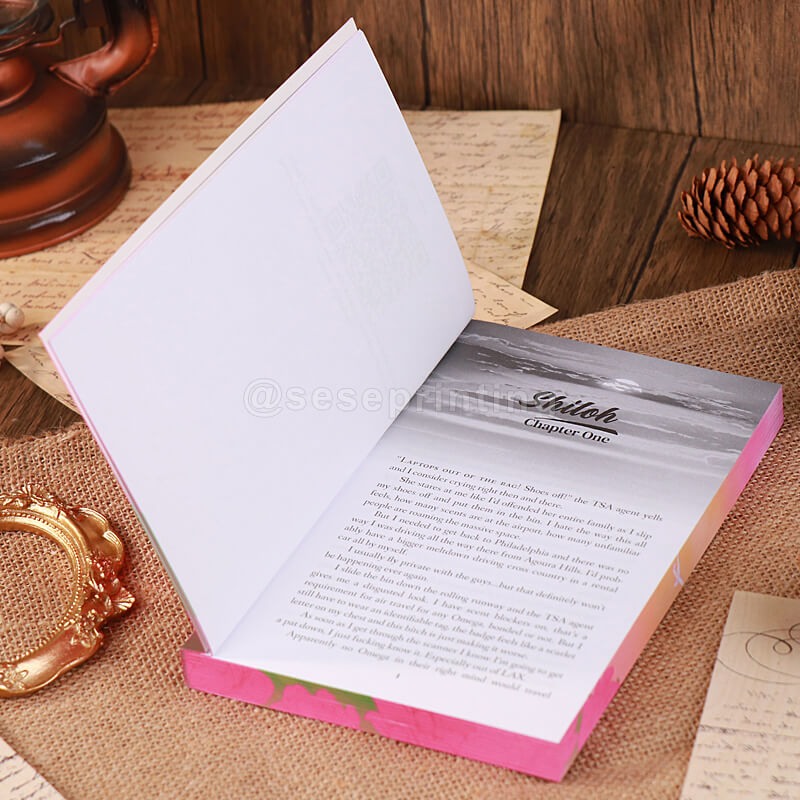 Special Edition Romance Book with Foil Paperback and Sprayed Patterned Edges