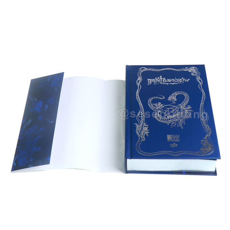 Book with Silver Foil on the Hardcase, A Dust Jacket, Endpapers, Silver Sprayed Edges with Hidden Patterned