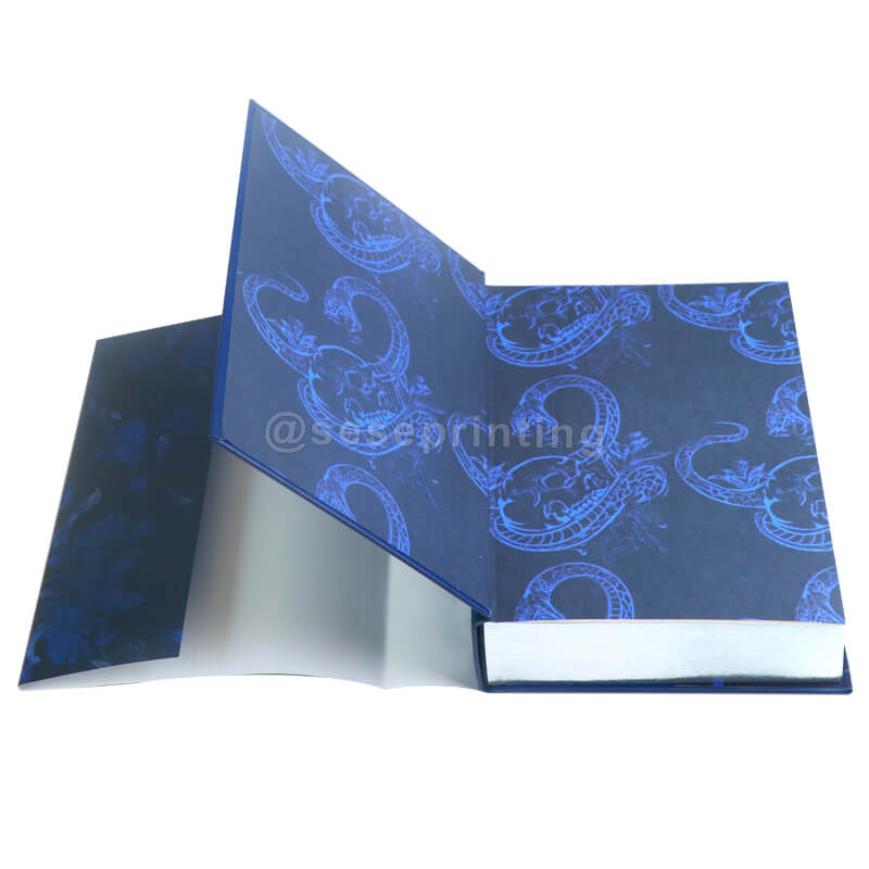 Book with Silver Foil on the Hardcase, A Dust Jacket, Endpapers, Silver Sprayed Edges with Hidden Patterned