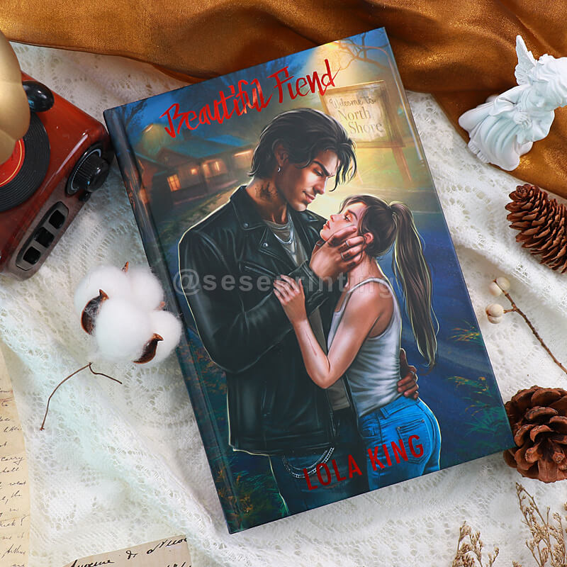 Hardcover Fantasy Novel with Foil Printing Cover, Patterned Edges, and Foiling Endpapers