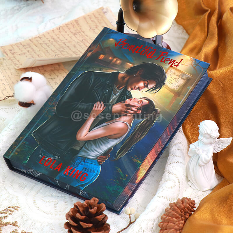 Hardcover Fantasy Novel with Foil Printing Cover, Patterned Edges, and Foiling Endpapers