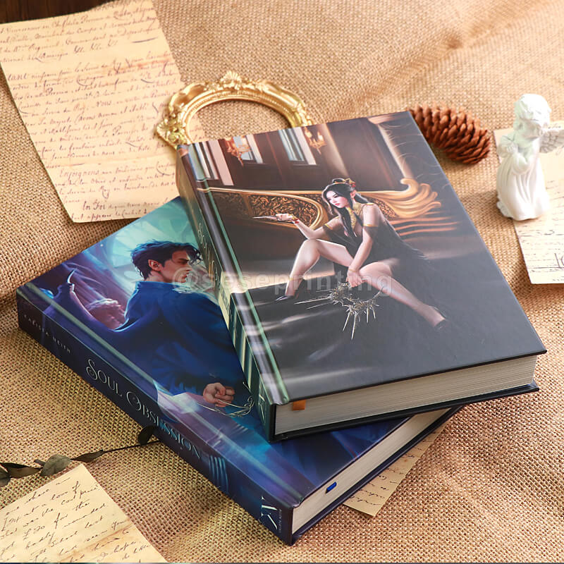 B/W Interior Formatting Hardback Book Series with Color Illustration Endsheets