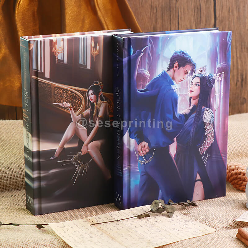 B/W Interior Formatting Hardback Book Series with Color Illustration Endsheets