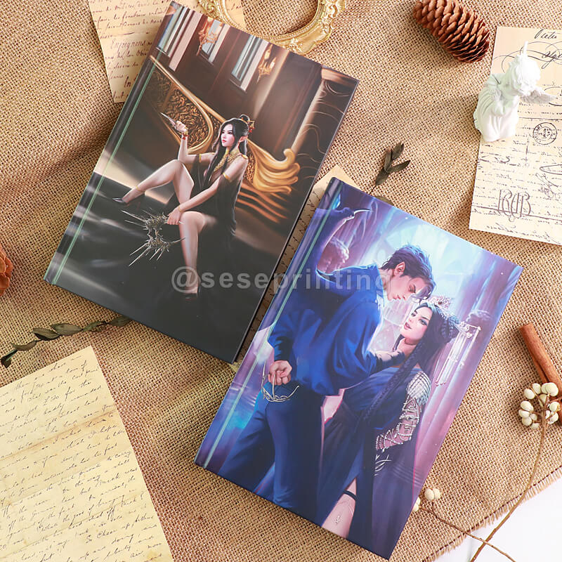 B/W Interior Formatting Hardback Book Series with Color Illustration Endsheets