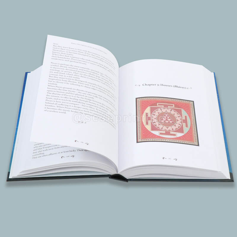 Hardcover Book with Matte Lamination, Full Color Printing on White Paper