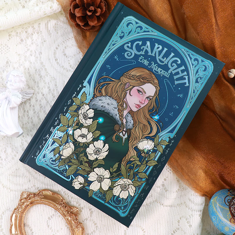 Special Edition Printed Hardcover Fiction Books with Foiling, Endpaper, and Patterned Sprayed Edges