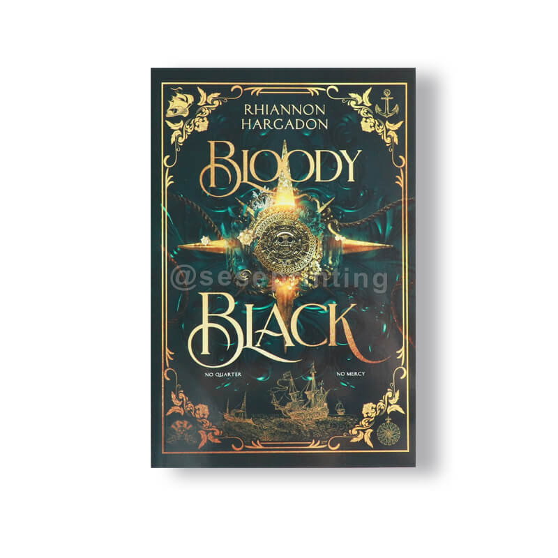 Black and White Interior Perfect Bound Soft Cover Book with Glossy Lamination and Patterned Edges