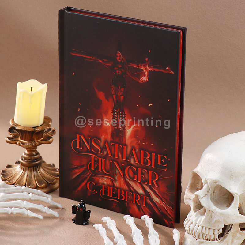 Get Special Editions Printed Spot UV + Sprayed Edges Hardcovers with Custom Endpapers