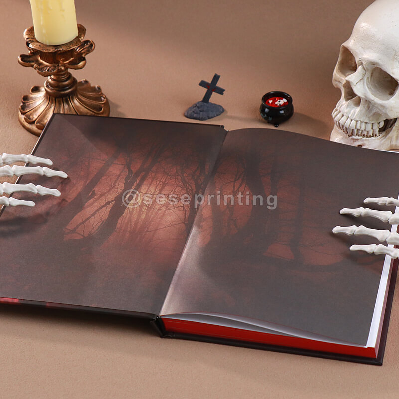 Get Special Editions Printed Spot UV + Sprayed Edges Hardcovers with Custom Endpapers