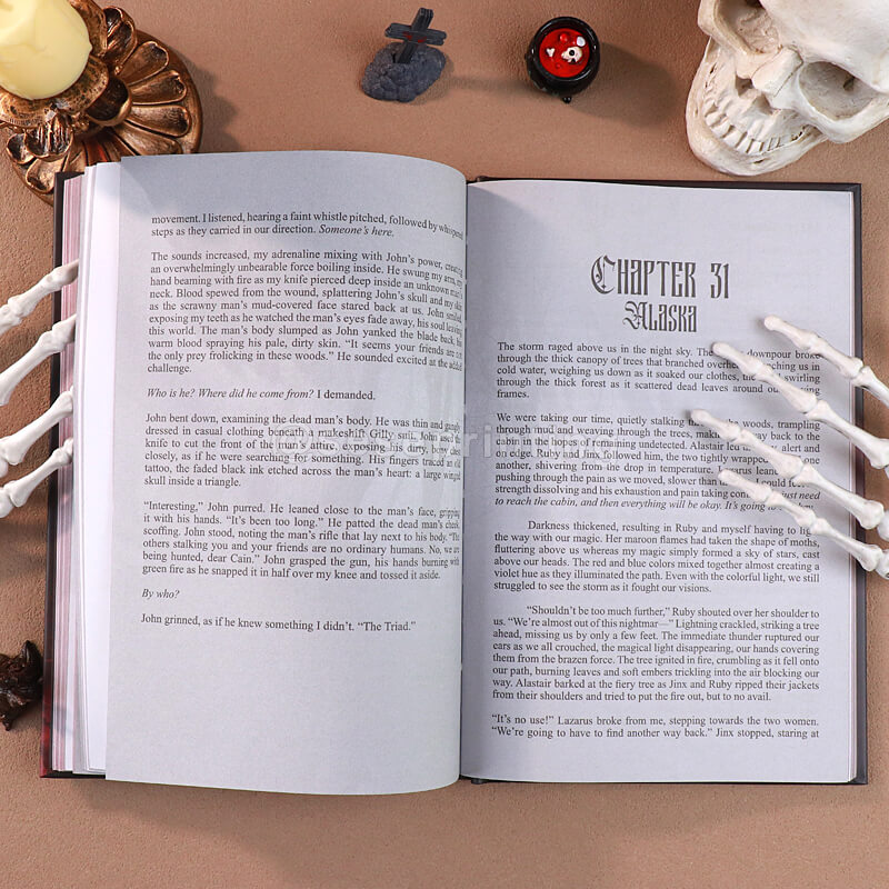 Get Special Editions Printed Spot UV + Sprayed Edges Hardcovers with Custom Endpapers