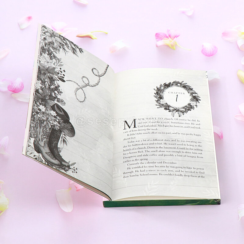 Perfect Binding Book with Sprayed Edges and Foil Stamped Cover