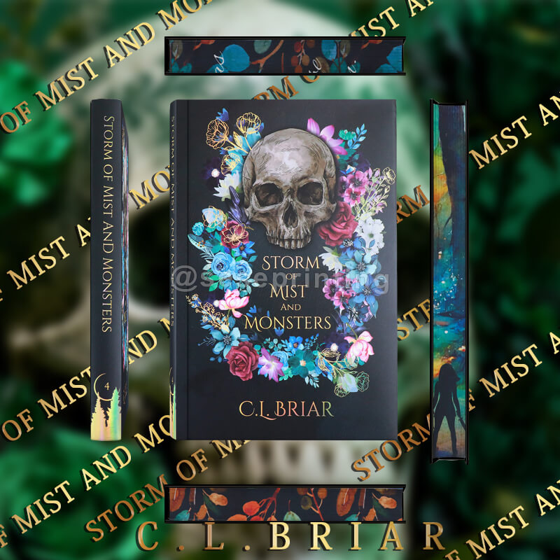 Hardback Book with Matte Cover, Sprayed Edges, Possible Dust Jacket and Custom Endpapers