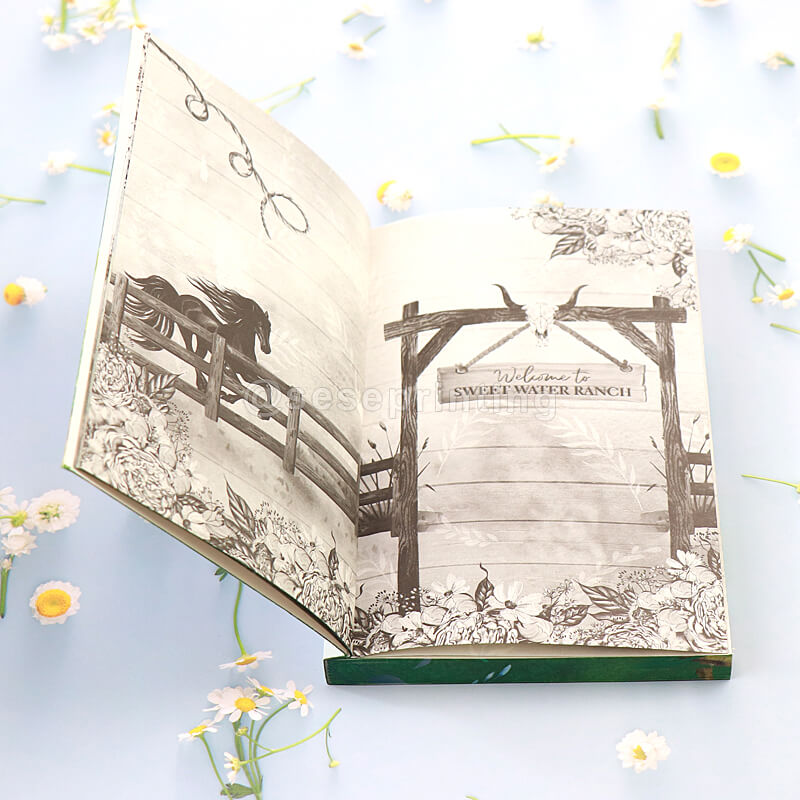Paperback Fiction Novel with Foiling on Cover and Stenciled Edges