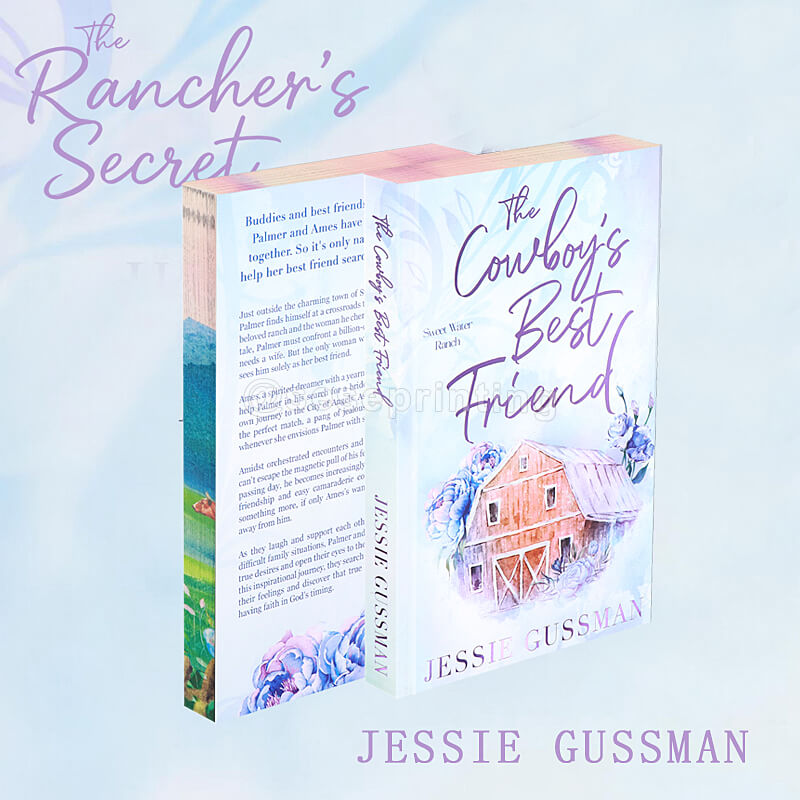 Paperback Fiction Novel with Foiling on Cover and Stenciled Edges