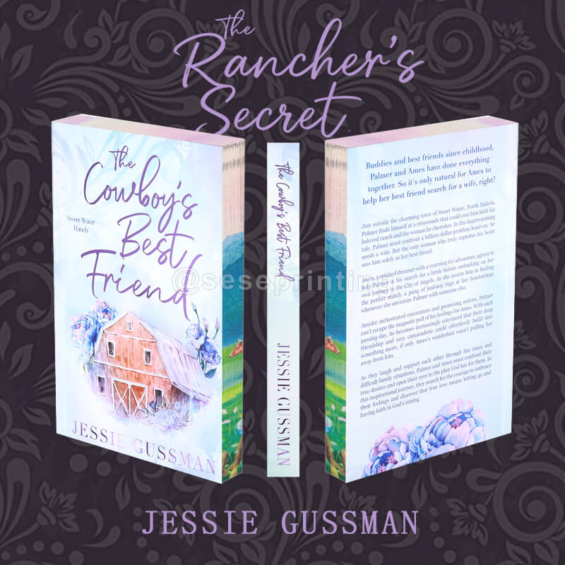 Paperback Fiction Novel with Foiling on Cover and Stenciled Edges