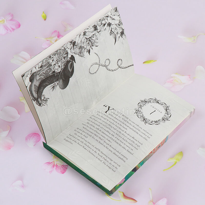 Black and White Printing Special Edition Paperback with Foil Stamped and Sprayed Edges