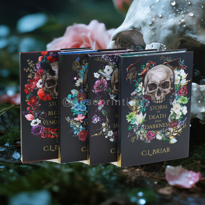 Special Edition Omnibus Novel with Sprayed Edges, Dust Jackets, Custom Endpapers