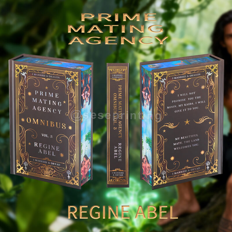 Foiling Embossing on Special Edition Book with Sprayed Edges, Full Color Illustration Pages