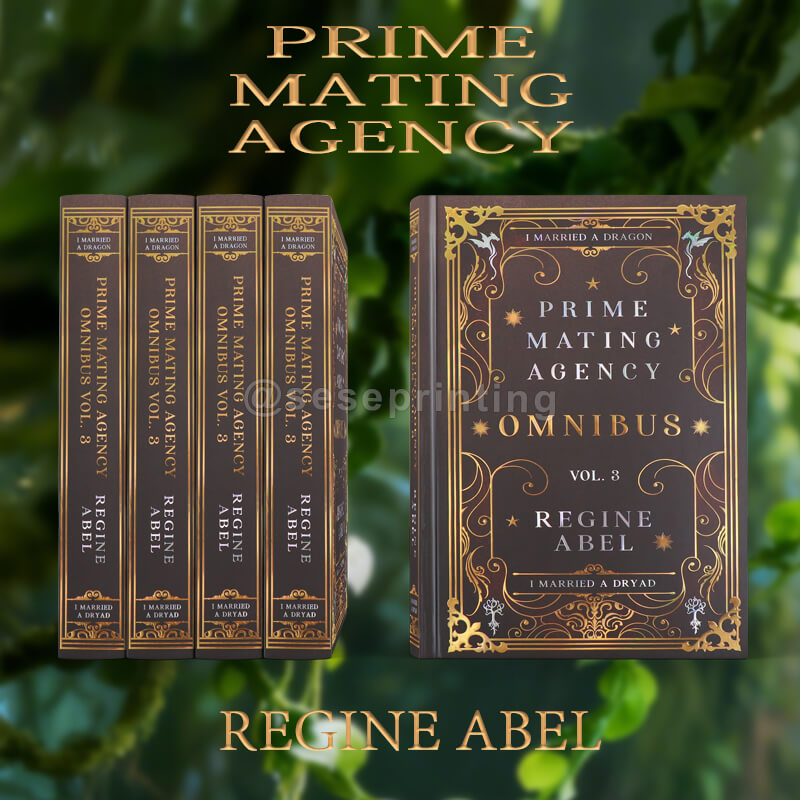 Foiling Embossing on Special Edition Book with Sprayed Edges, Full Color Illustration Pages