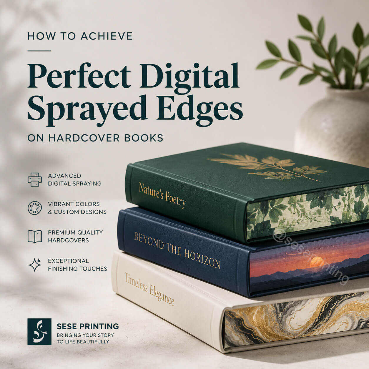 How to Achieve Perfect Digital Sprayed Edges on Hardcover Books