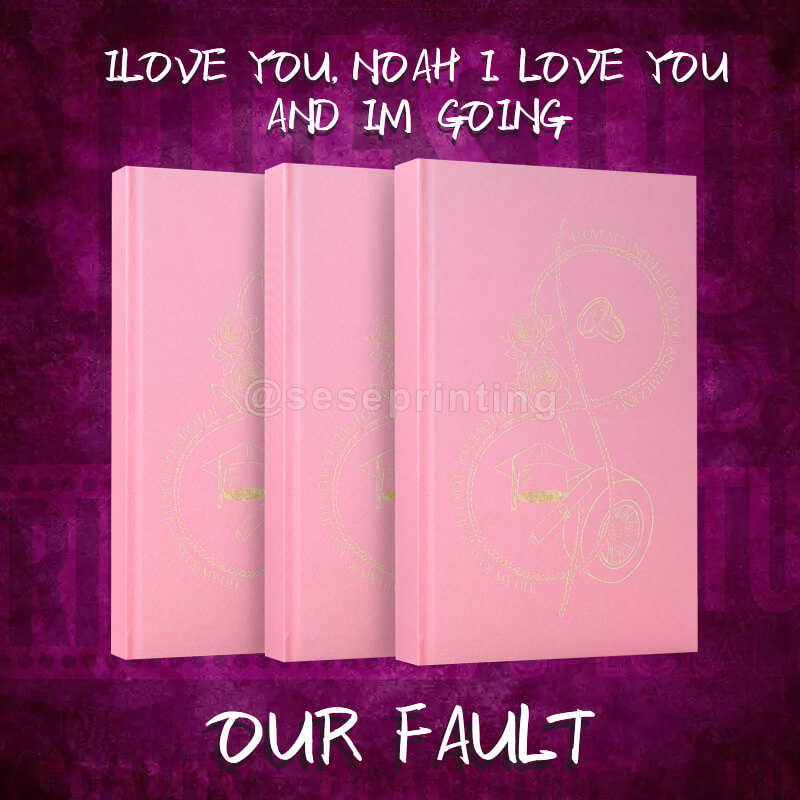 Cloth Bound Hardcover Fantasy Novel with Sprayed Edges, Foiled End Papers, and Foiling
