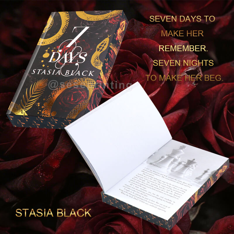 Printing Paperback with a Matte Finish with Gold Foil Stamping, and Sprayed Edges