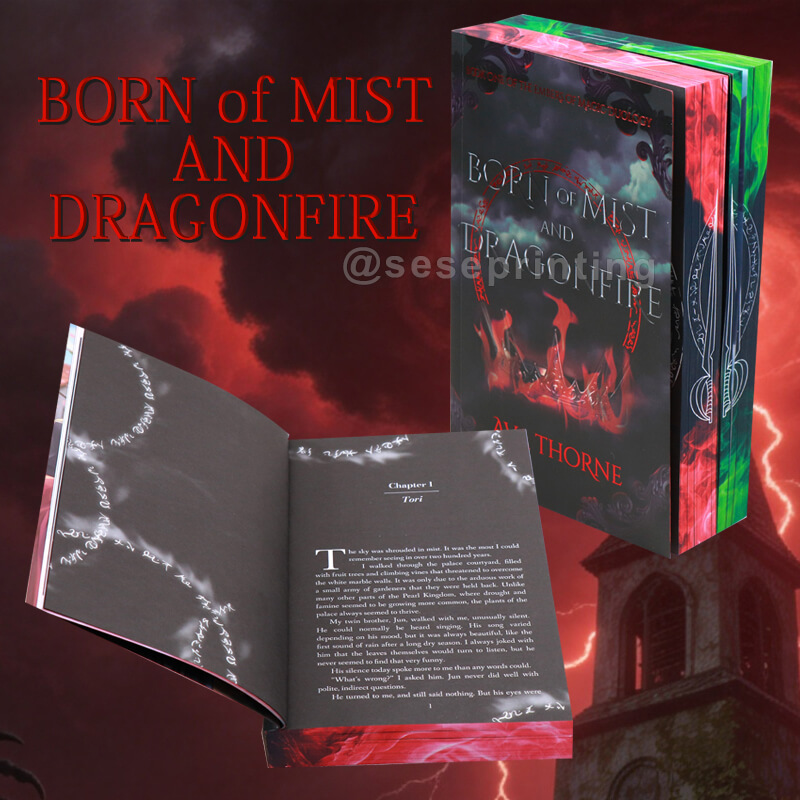 Sprayed Edge Paperback 2 Book Set with Foiled Cover and Spot UV Finish