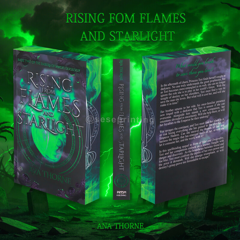 Book Printing with Special Features Foiling and Spot UV on Paperback, Custom Sprayed Edges