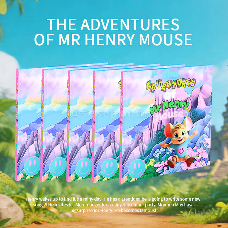 Full Color Printing on Coated Art Paper Pages Children Books with Gloss Lamination Hardcover
