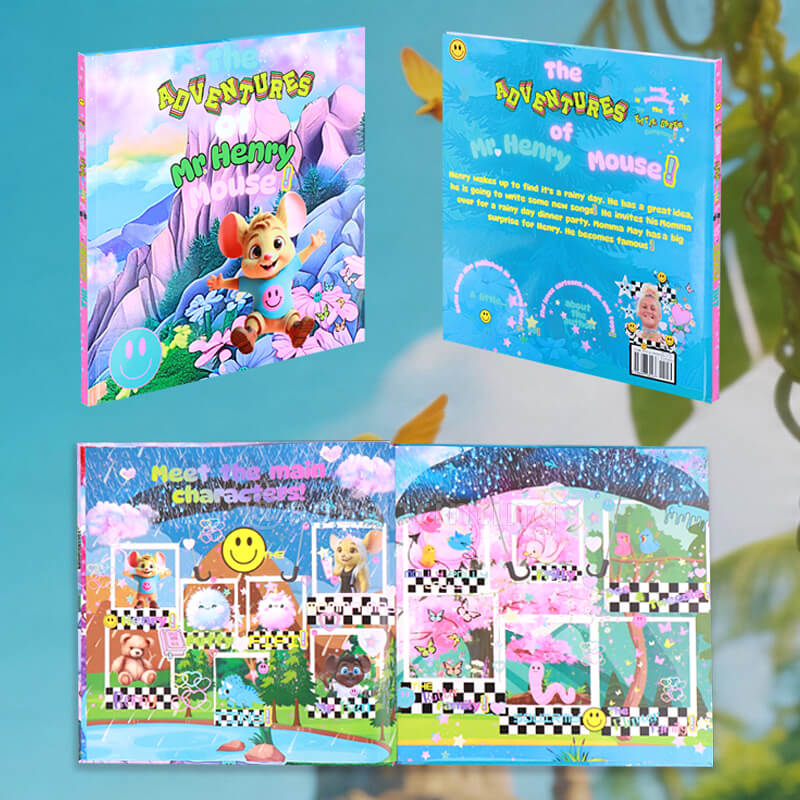 Full Color Printing on Coated Art Paper Pages Children Books with Gloss Lamination Hardcover