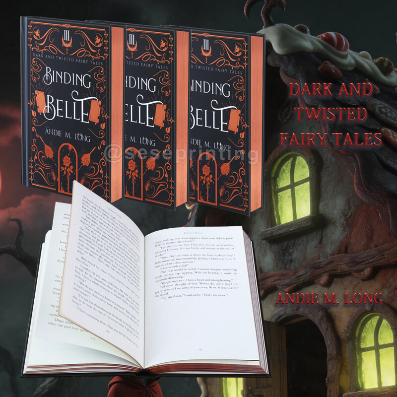 Print My Hardcover Book with Rose Gold Foiling on the Cover and Metallic Rose Edges