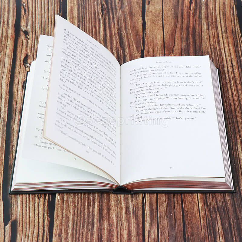 Print My Hardcover Book with Rose Gold Foiling on the Cover and Metallic Rose Edges