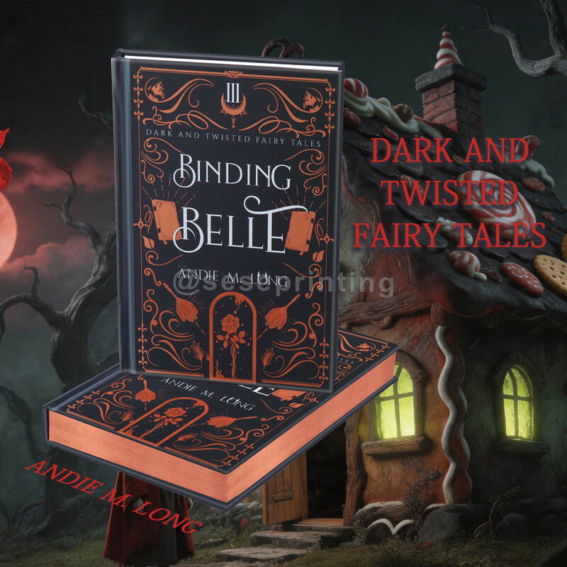 Print My Hardcover Book with Rose Gold Foiling on the Cover and Metallic Rose Edges