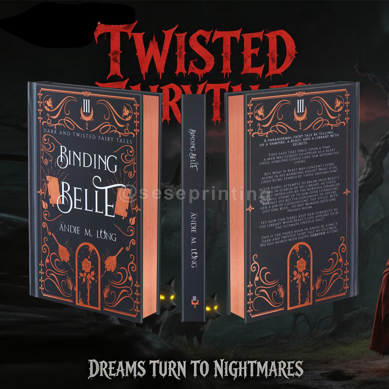 Print My Hardcover Book with Rose Gold Foiling on the Cover and Metallic Rose Edges