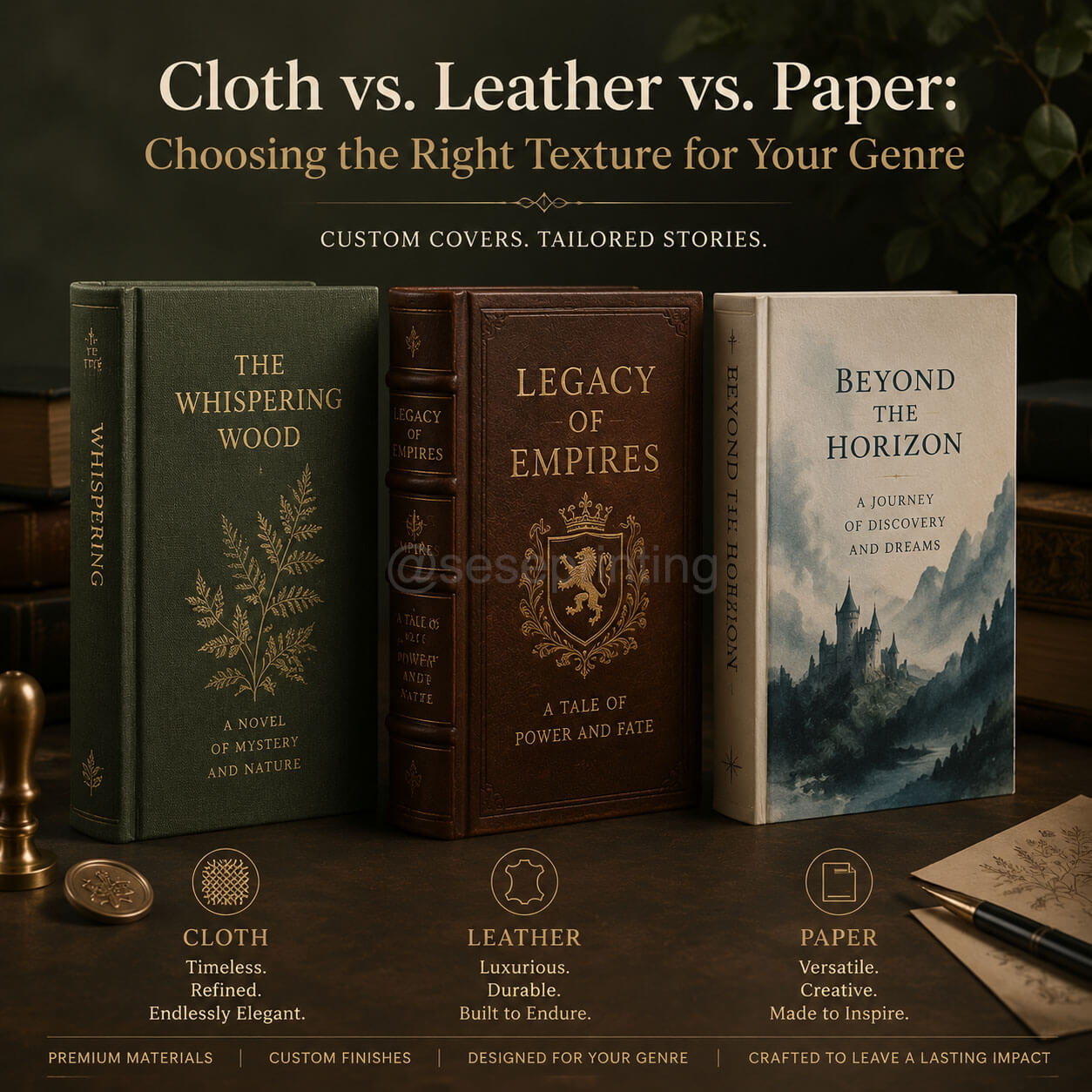 Cloth vs. Leather vs. Paper: Choosing the Right Texture for Your Genre