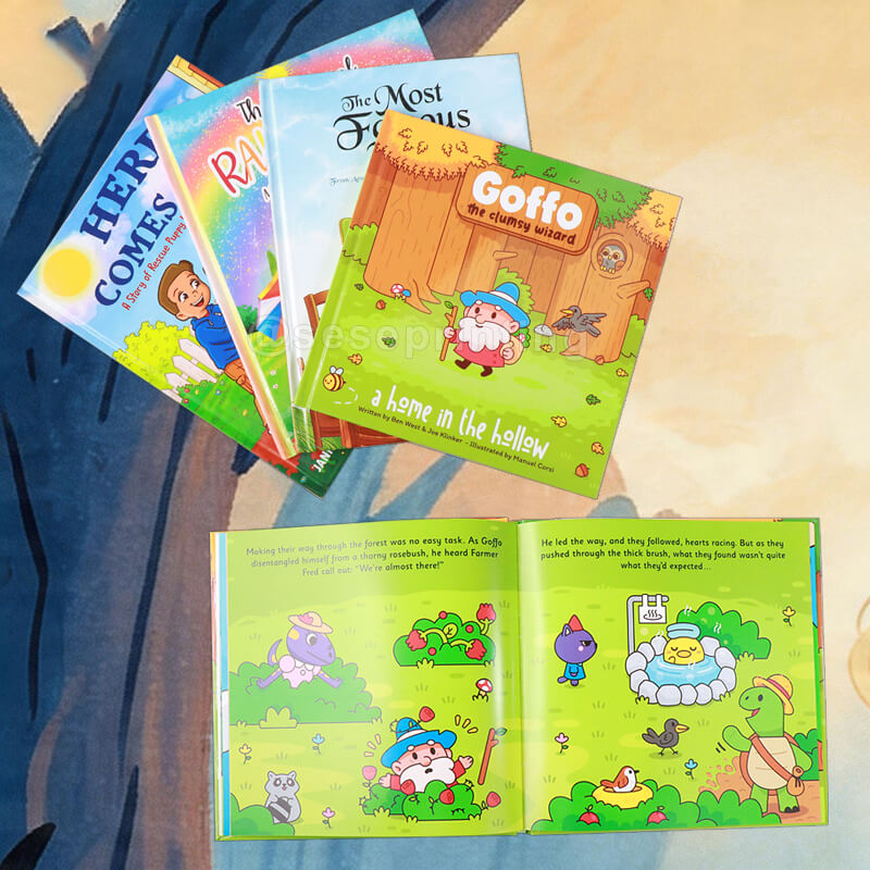 Custom Premium Hardcover Childrens Book Set Printing for Kids Story Series