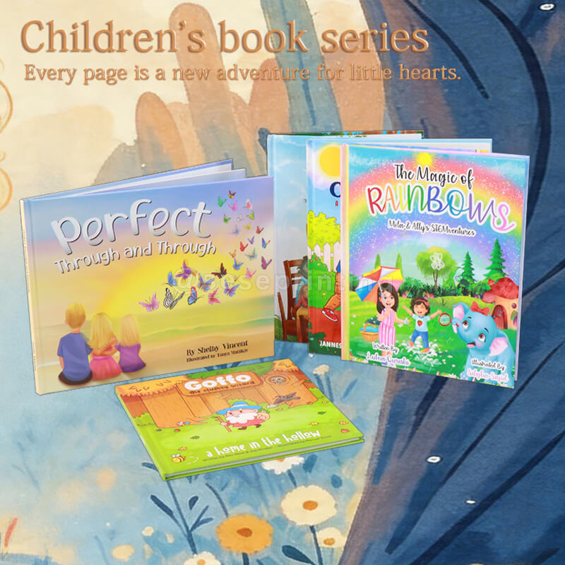 Custom Premium Hardcover Childrens Book Set Printing for Kids Story Series