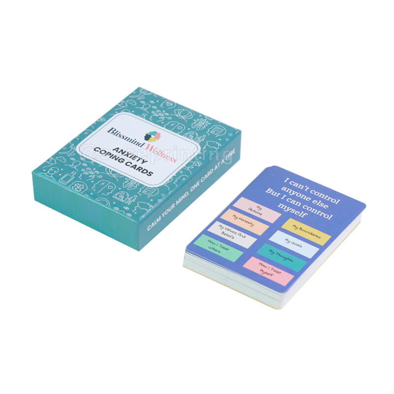 Custom Printing Card Games Service for Educational Wellness & Affirmation Cards