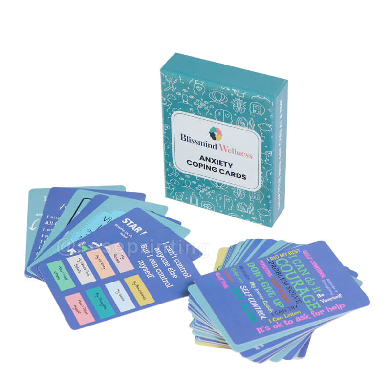 Custom Printing Card Games Service for Educational Wellness & Affirmation Cards