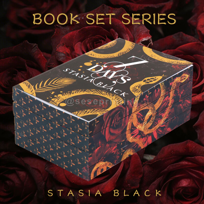 4 Book Series Custom Books Printed in Paperback with Foil Covers and Sprayed Edges