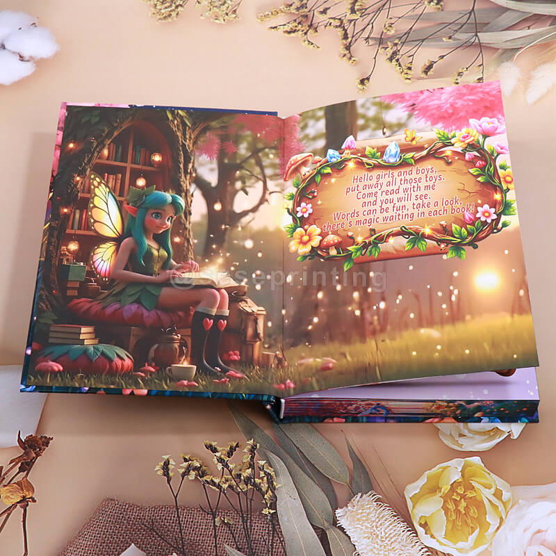 Gift Edition Book with Foil on Gloss Laminate Hardcover, Patterns Edges, Color Chapter Illustrations Pages