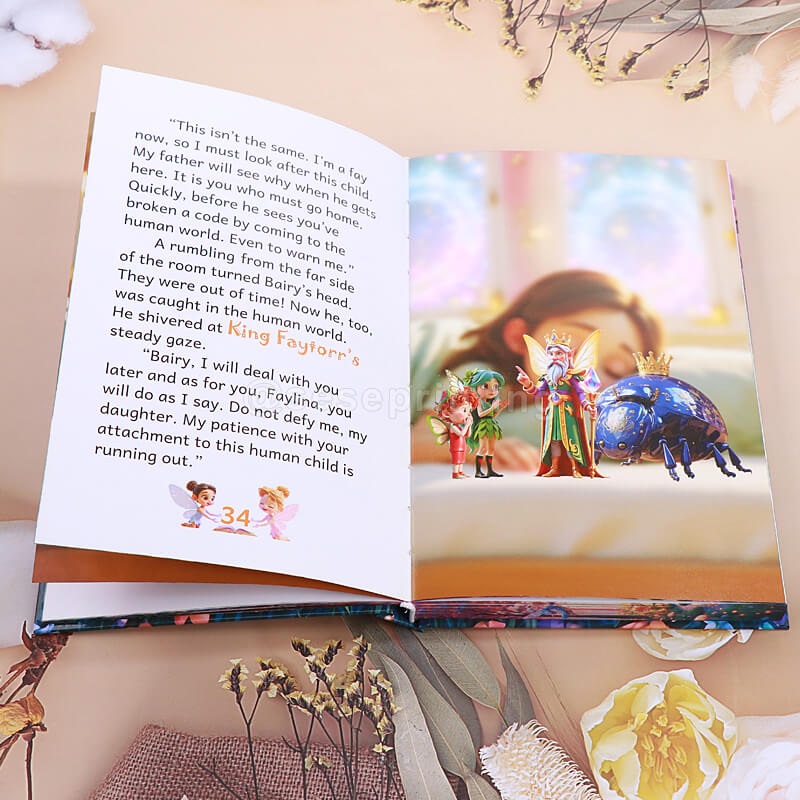 Gift Edition Book with Foil on Gloss Laminate Hardcover, Patterns Edges, Color Chapter Illustrations Pages