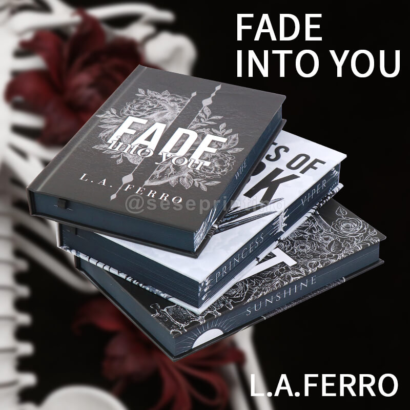 Premium Hardback Trilogy with Sprayed Edges, Foil Embossed, Custom Endpapers and Ribbon