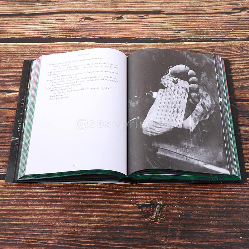Thriller Book Special Edition with Green Foil on Cover, Foil Dust Jackets, Sprayed Edges & Endpapers