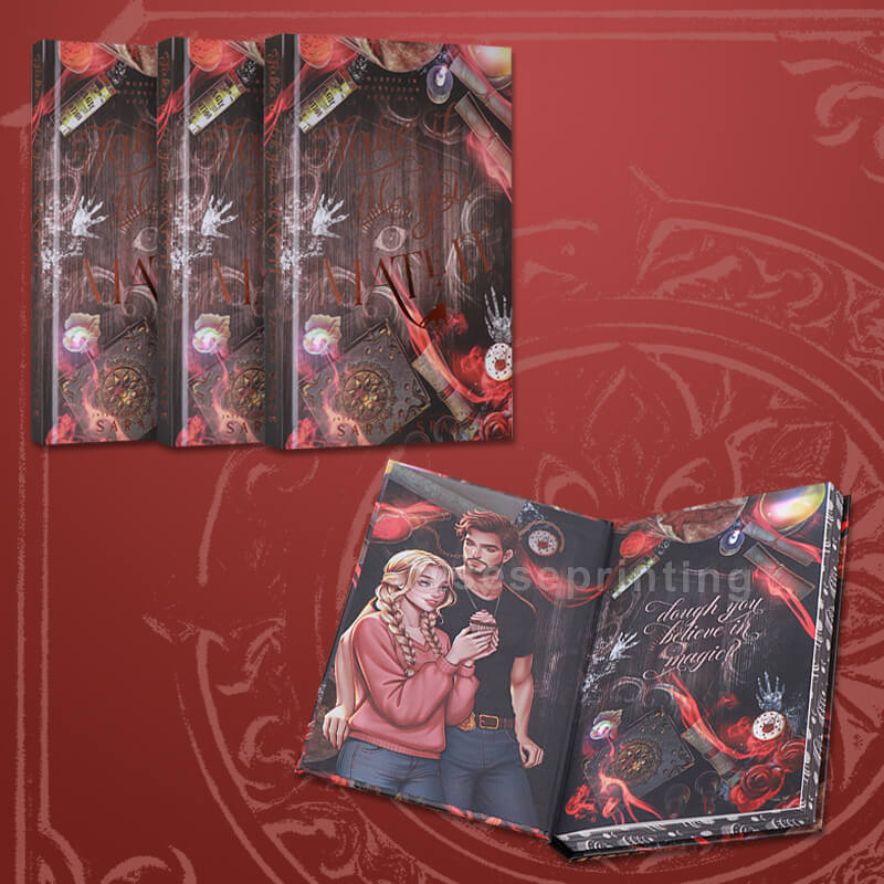 Fantasy Novel Special Edition with Gold Foil on Cover, Sprayed Edges and Endpapers