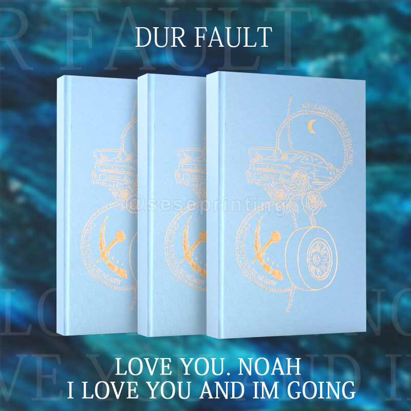 Cloth Bound Hardcover Romantasy Book with Sprayed Edges and Foiled Endpapers