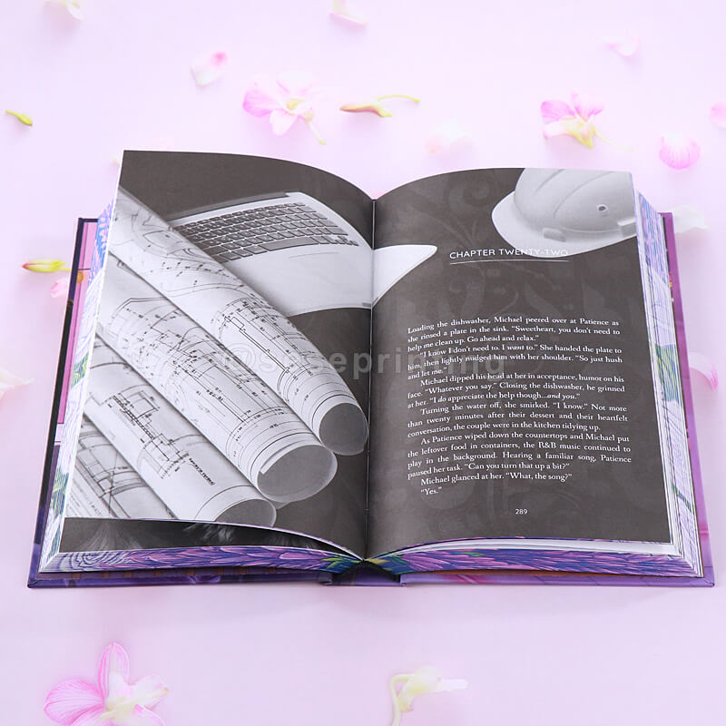 Foil Stamping Hardcover Special Editions with Patterned Sprayed Edges and Custom Endpapers