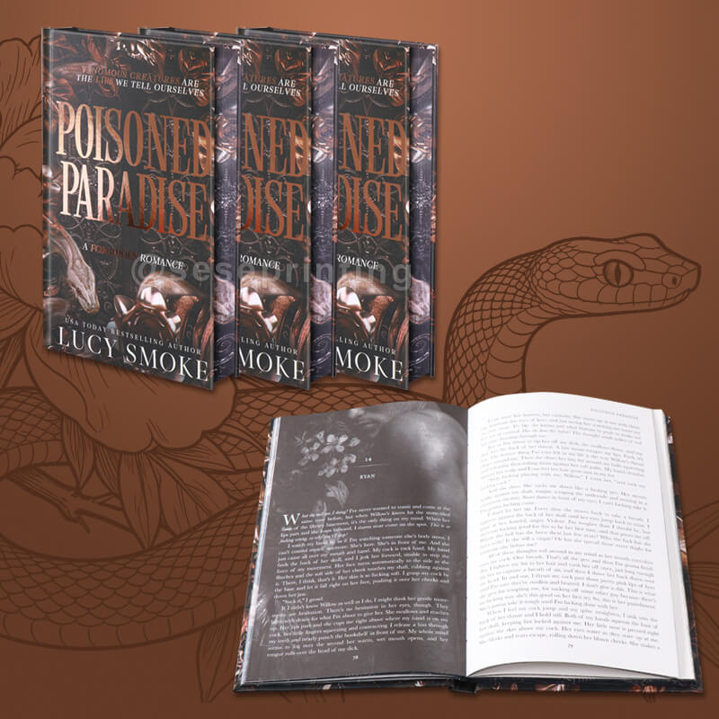Luxury Hardcover Printed Sprayed Edges, Gold Foil on Cover Spine and Back for Authors