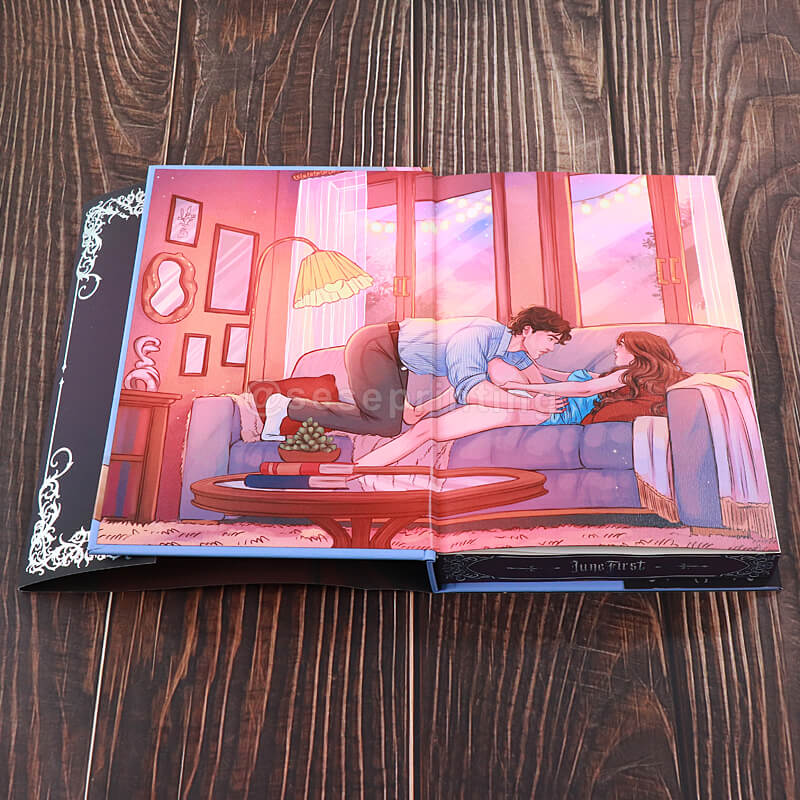 Special Edition with Spot UV on Hardcover, Patterned Edges, Custom Dust Jackets and Endpapers